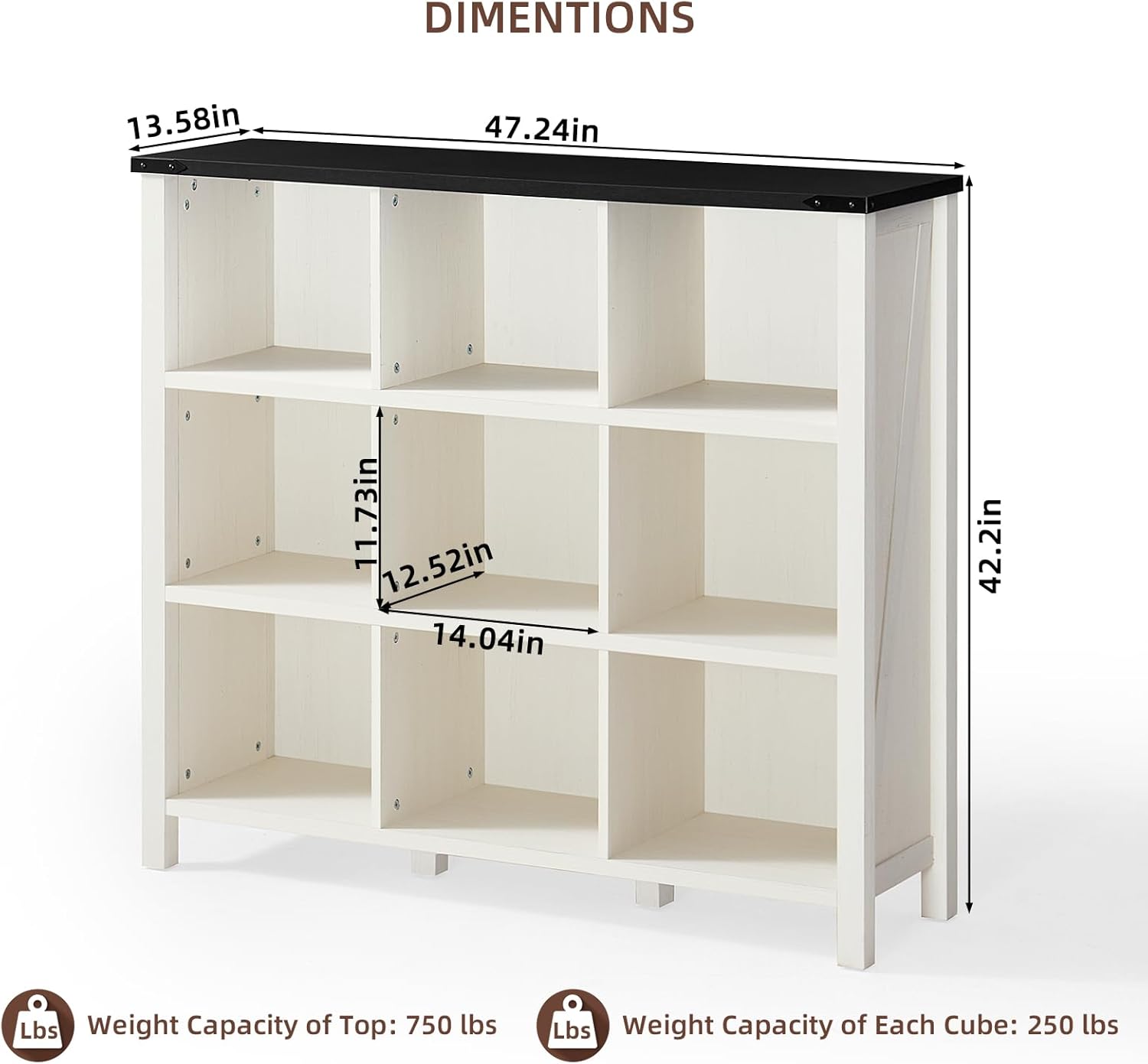 LB-9CBookshelf-White