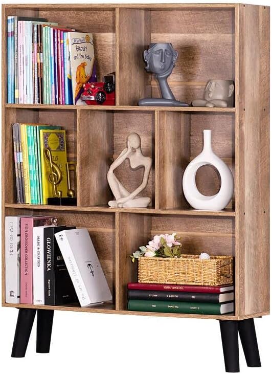 LY-Bookshelf-Oak Gray