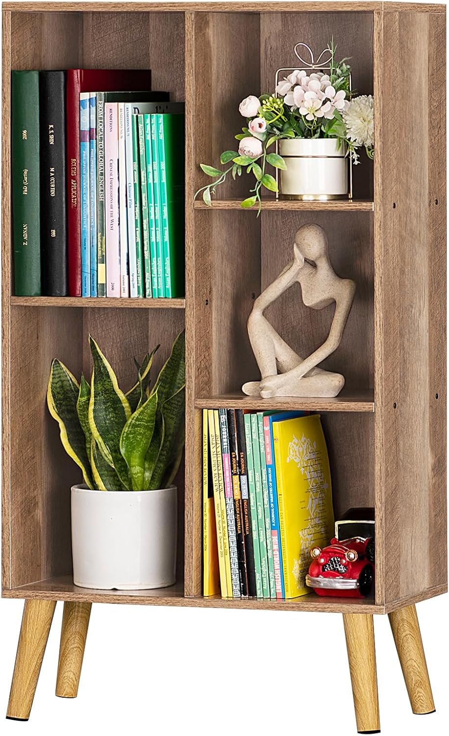 LY-S-Bookshelf-Oak Gray