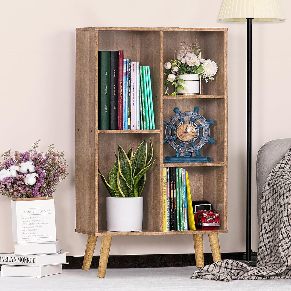 LY-S-Bookshelf-Oak Gray