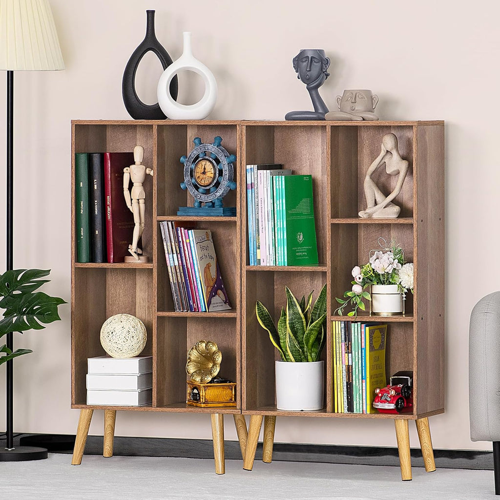 LY-S-Bookshelf-Oak Gray