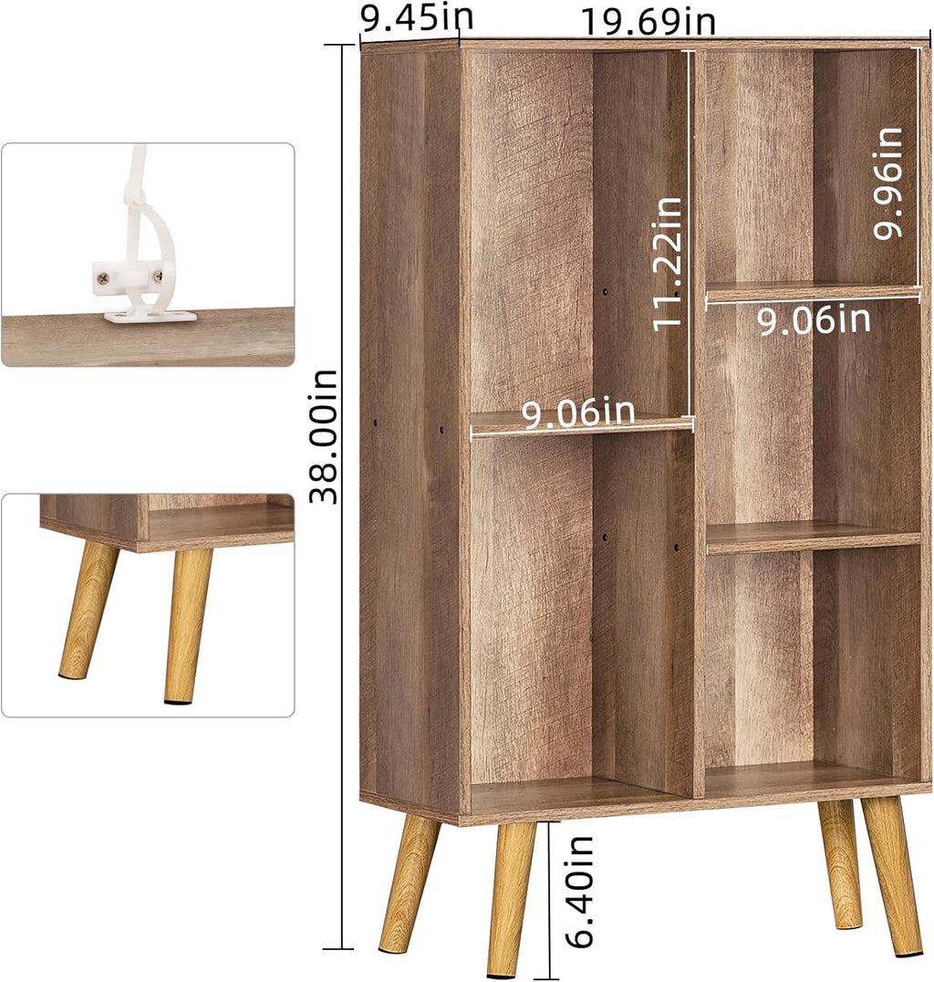 LY-S-Bookshelf-Oak Gray