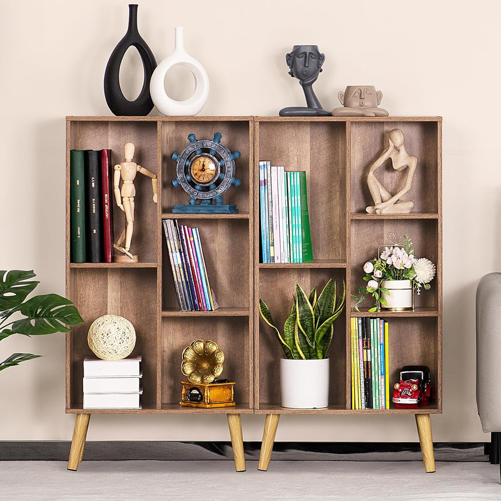 LY-S-Bookshelf-Oak Gray